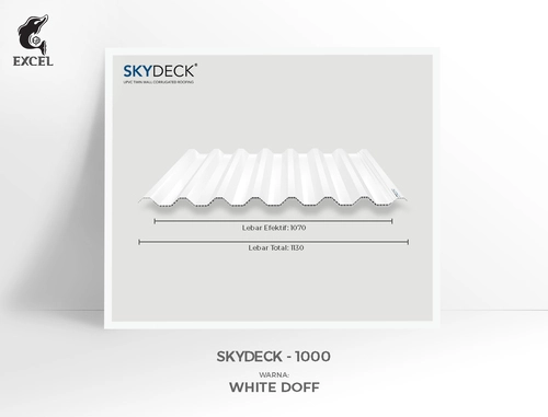 atap uPVC double layer SKYDECK 1000